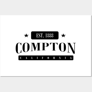 Compton Est. 1888 (Standard Black) Posters and Art